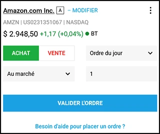 Acheter l’action Amazon